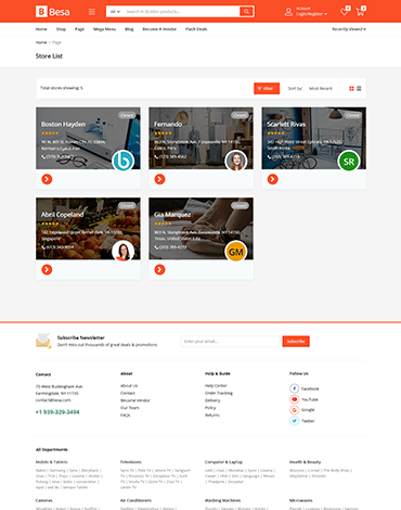 Besa - Elementor Marketplace WooCommerce Theme