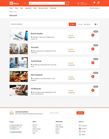 Besa - Elementor Marketplace WooCommerce Theme