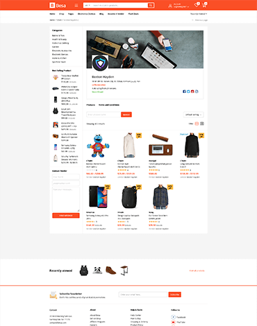 Besa - Elementor Marketplace WooCommerce Theme