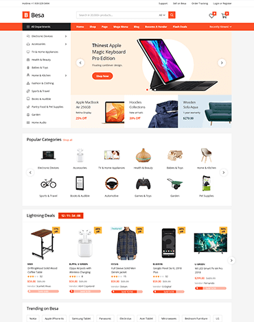 Besa - Elementor Marketplace WooCommerce Theme