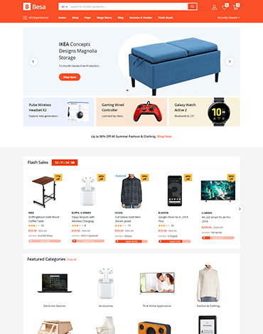 Besa - Elementor Marketplace WooCommerce Theme