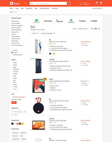 Besa - Elementor Marketplace WooCommerce Theme