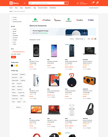 Besa - Elementor Marketplace WooCommerce Theme