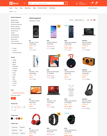 Besa - Elementor Marketplace WooCommerce Theme