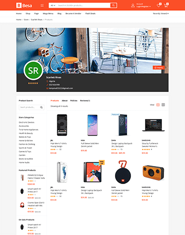 Besa - Elementor Marketplace WooCommerce Theme