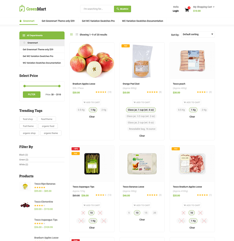 GreenMart – Organic & Food WooCommerce WordPress Theme