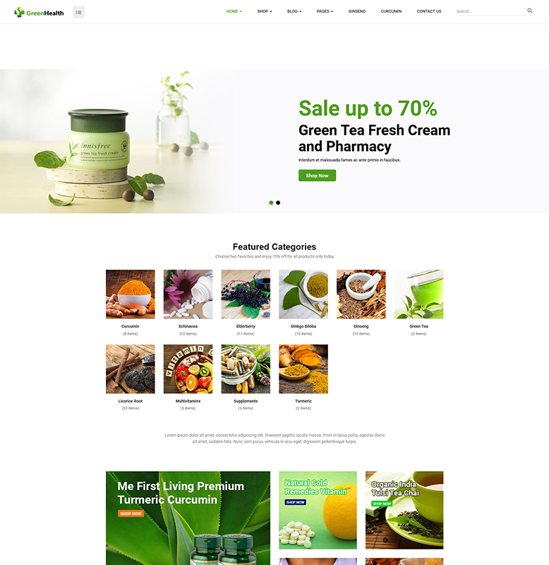 GreenMart – Organic & Food WooCommerce WordPress Theme