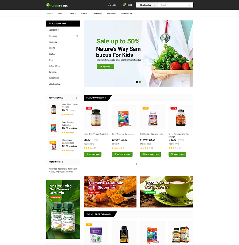 GreenMart – Organic & Food WooCommerce WordPress Theme