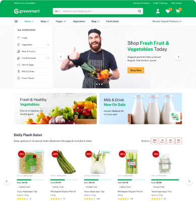 GreenMart – Organic & Food WooCommerce WordPress Theme