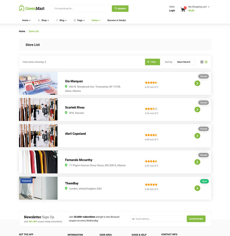 GreenMart – Organic & Food WooCommerce WordPress Theme