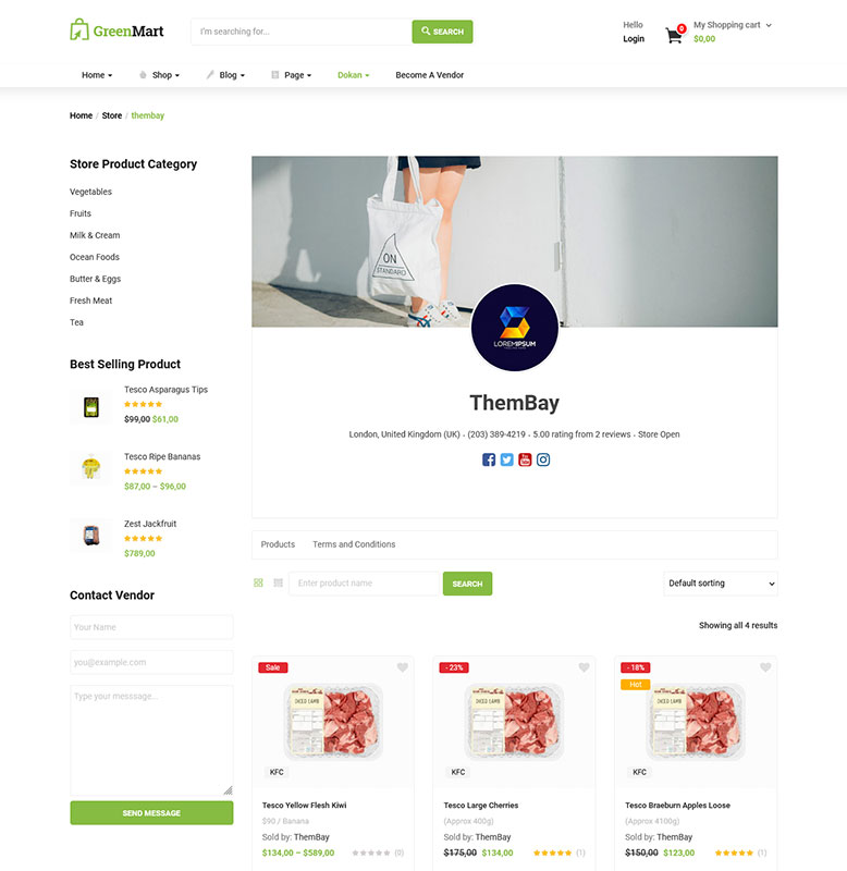 GreenMart – Organic & Food WooCommerce WordPress Theme