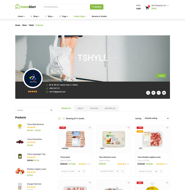 GreenMart – Organic & Food WooCommerce WordPress Theme