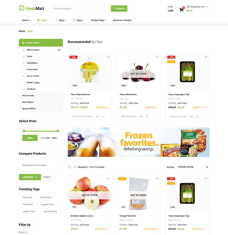 GreenMart – Organic & Food WooCommerce WordPress Theme