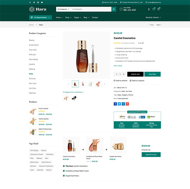 Hara - Elementor Marketplace WooCommerce Theme