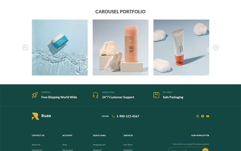 Ruza - Beauty Cosmetics Shop WordPress Theme