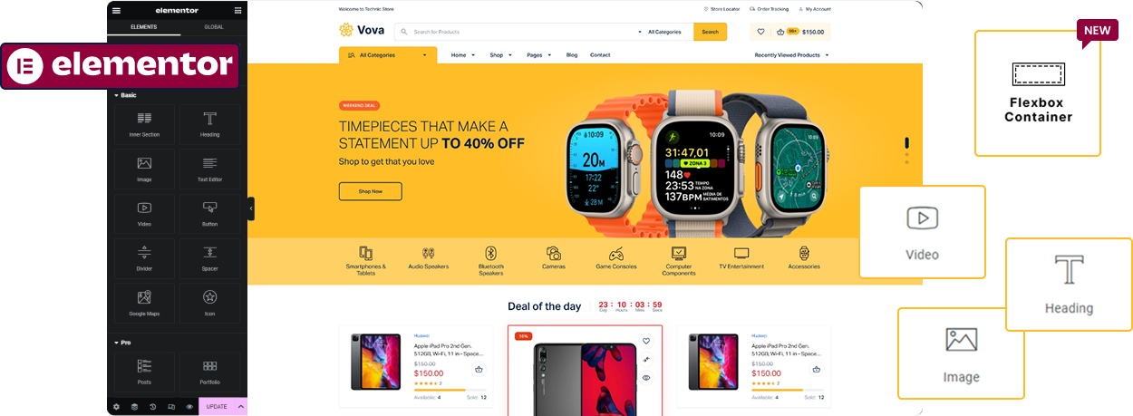 Vova - Electronics Store WooCommerce Theme